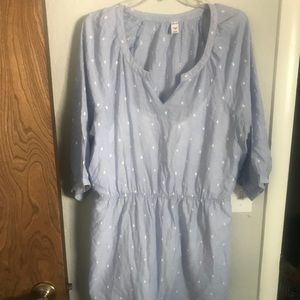 Old navy light blue shirt dress